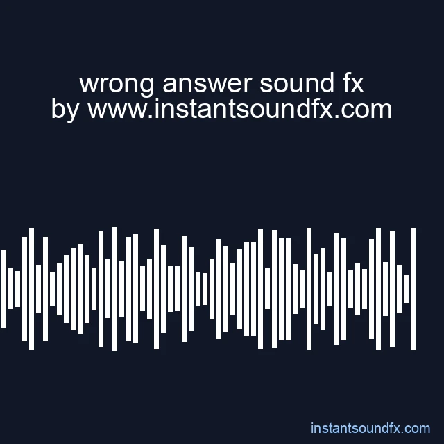 wrong answer sound fx image