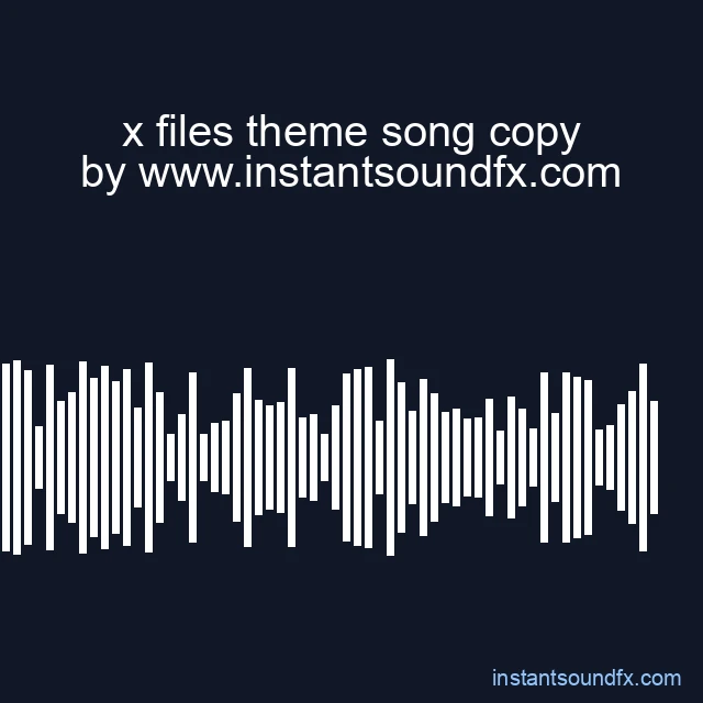 x files theme song copy image