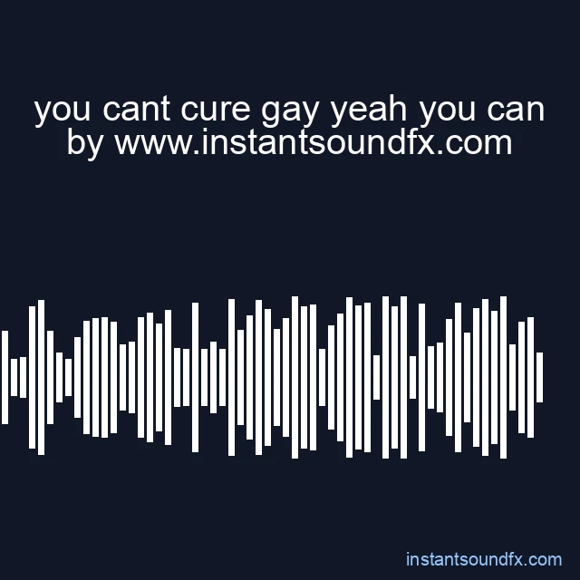 you cant cure gay yeah you can image