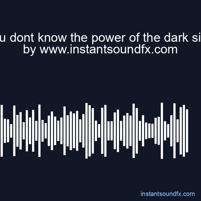 you dont know the power of the dark side image