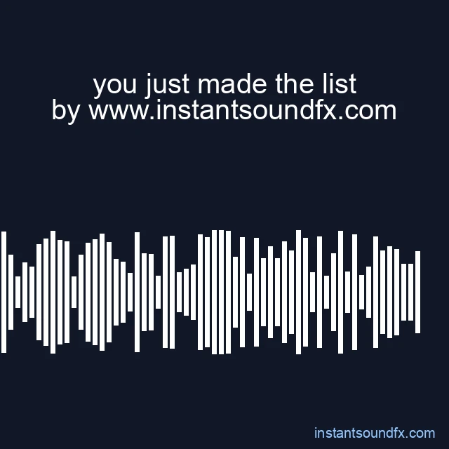 you just made the list image